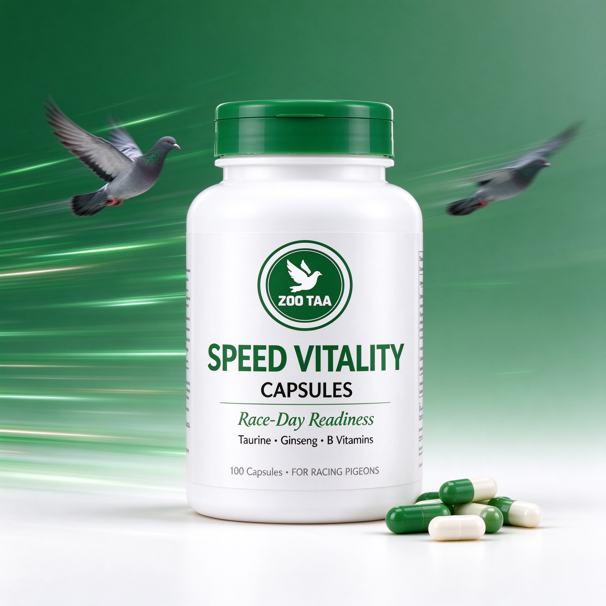 ZOO TAA Speed Vitality Capsules for Racing Pigeons