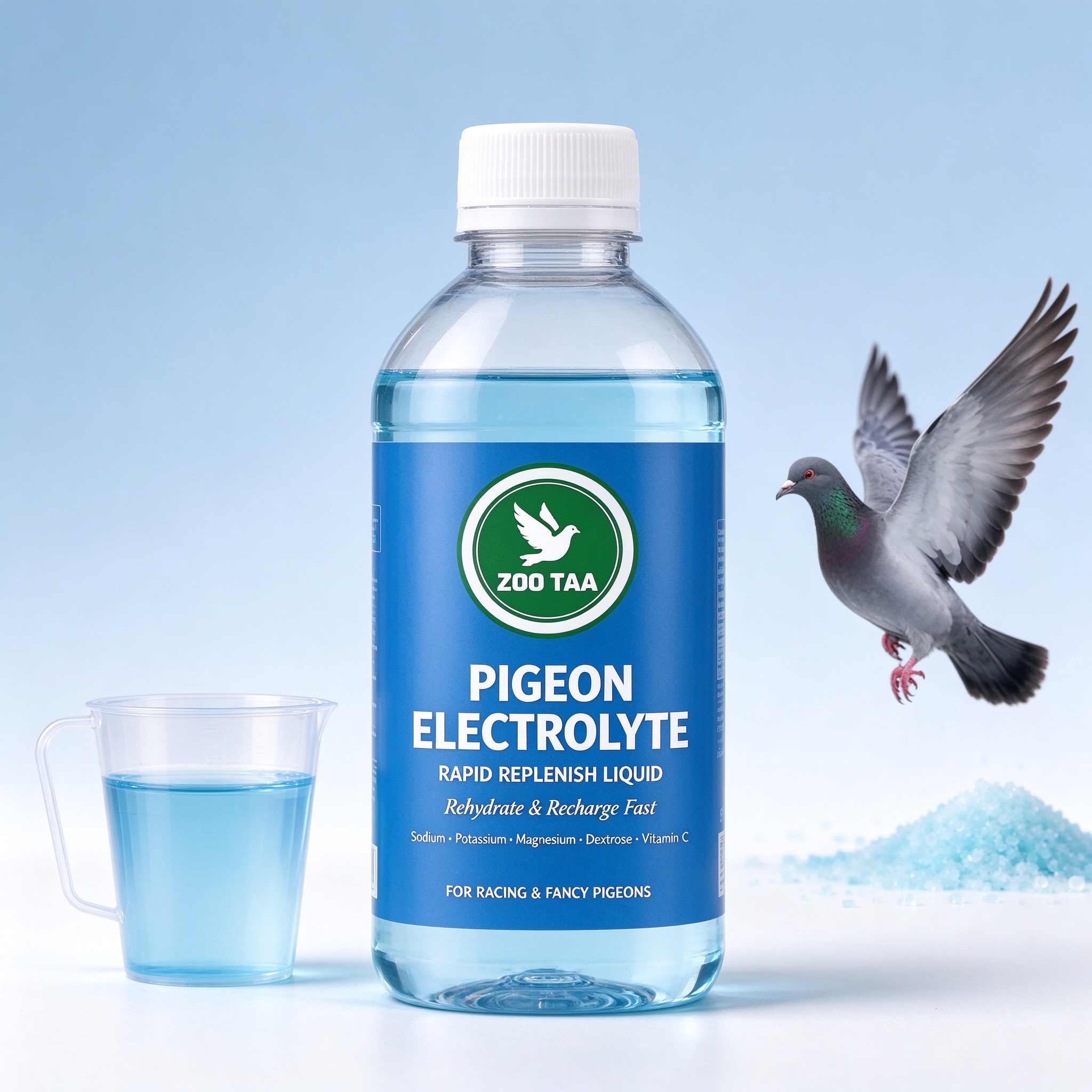 ZOO TAA Pigeon Electrolyte Rapid Replenish Liquid for Racing Pigeons
