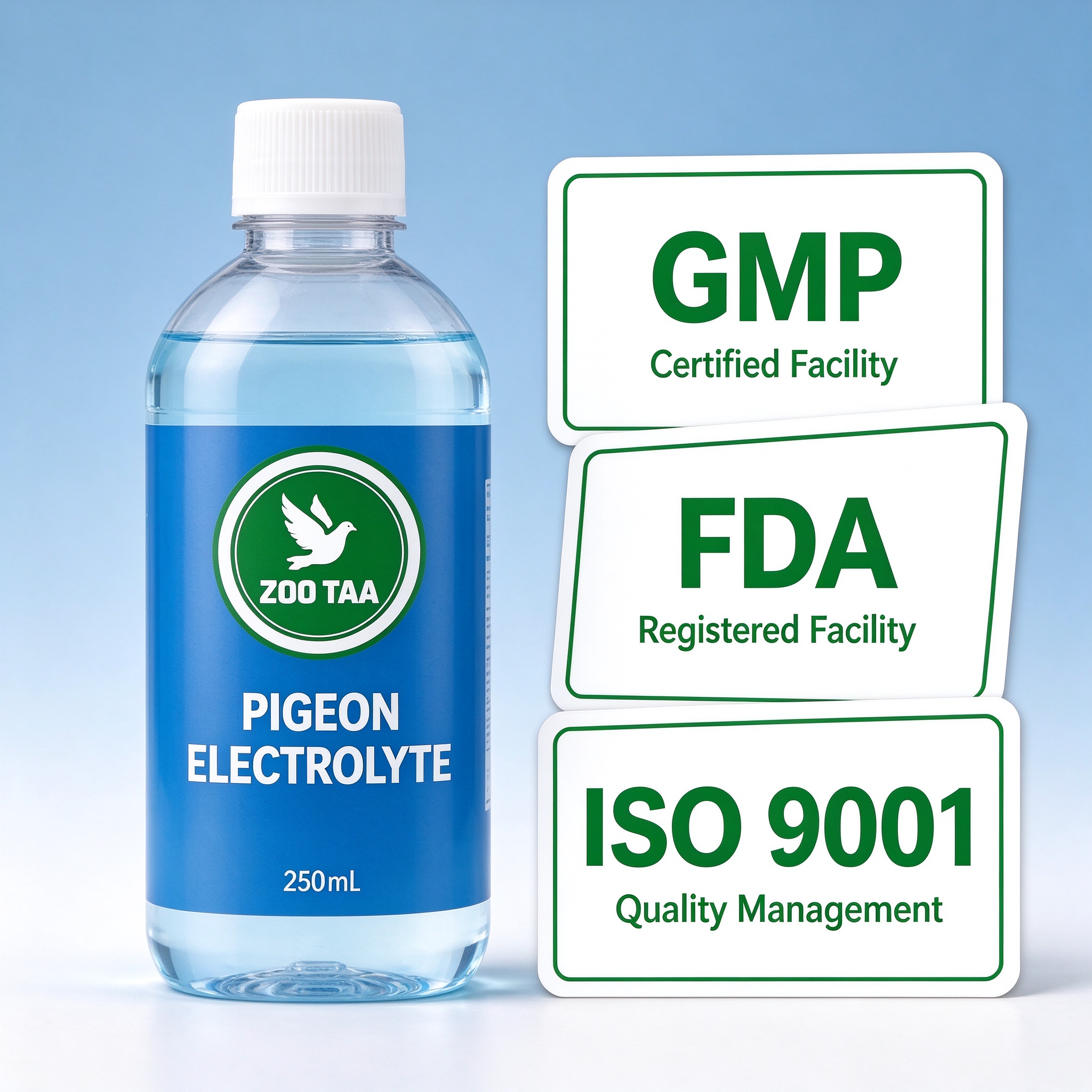 ZOO TAA Pigeon Electrolyte Rapid Replenish Liquid for Racing Pigeons